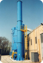 Air cleaning system for bitumen production