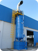 Fume cleaning system for polypropylene vapor