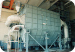 Fume cleaning system from fuel oil boiler
