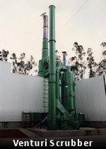 System of Venturi scrubbers